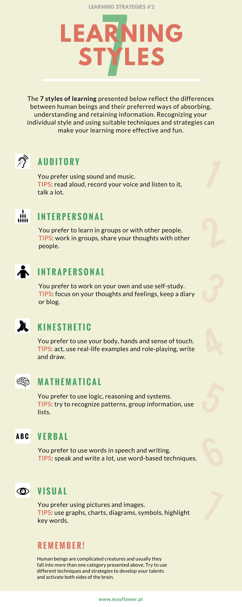 7 Learning Styles